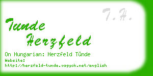 tunde herzfeld business card